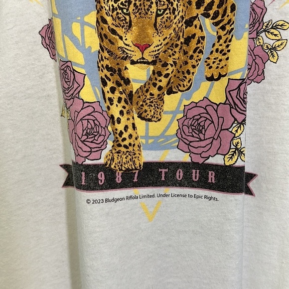 Vinyl Threads - Def Leppard 1987 Tour Colorful Graphic  T Shirt Size XL - Picture 4 of 10